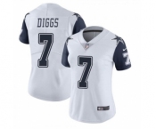 Women's Dallas Cowboys #7 Trevon Diggs White Thanksgiving Vapor Untouchable Limited Stitched Jersey