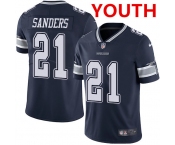 Nike Youth Dallas Cowboys #21 Deion Sanders Navy Blue Team Color Stitched NFL Vapor Untouchable Limited Jersey