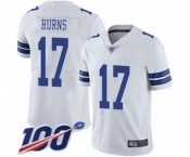 Youth Dallas Cowboys #17 Allen Hurns White Vapor Untouchable Limited Player 100th Season Football Jersey