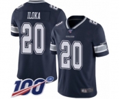 Youth Dallas Cowboys #20 George Iloka Navy Blue Team Color Vapor Untouchable Limited Player 100th Season Football Jersey
