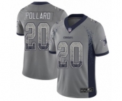 Youth Dallas Cowboys #20 Tony Pollard Limited Gray Rush Drift Fashion Football Jersey