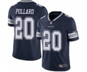 Youth Dallas Cowboys #20 Tony Pollard Navy Blue Team Color Vapor Untouchable Limited Player Football Jersey