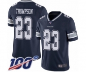 Youth Dallas Cowboys #23 Darian Thompson Navy Blue Team Color Vapor Untouchable Limited Player 100th Season Football Jersey