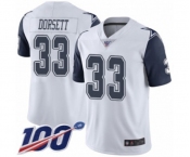 Youth Dallas Cowboys #33 Tony Dorsett Limited White Rush Vapor Untouchable 100th Season Football Jersey