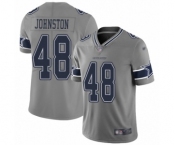 Youth Dallas Cowboys #48 Daryl Johnston Limited Gray Inverted Legend Football Jersey