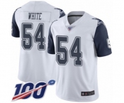Youth Dallas Cowboys #54 Randy White Limited White Rush Vapor Untouchable 100th Season Football Jersey