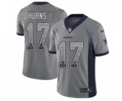 Youth Nike Dallas Cowboys #17 Allen Hurns Limited Gray Rush Drift Fashion NFL Jersey