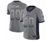 Youth Nike Dallas Cowboys #30 Anthony Brown Limited Gray Rush Drift Fashion NFL Jersey
