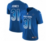 Youth Nike Dallas Cowboys #31 Byron Jones Limited Royal Blue NFC 2019 Pro Bowl NFL Jersey