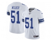 Youth Nike Dallas Cowboys #51 Kyle Wilber Vapor Untouchable Limited White NFL Jersey