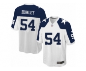 Youth Nike Dallas Cowboys #54 Chuck Howley Game White Throwback Alternate NFL Jersey