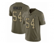 Youth Nike Dallas Cowboys #54 Chuck Howley Limited Olive Camo 2017 Salute to Service NFL Jerse