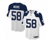 Youth Nike Dallas Cowboys #58 Damontre Moore Game White Throwback Alternate NFL Jersey Youth Nike Dallas Cowboys #58 Damontre Moore Game White Throwback Alternate NFL Jersey