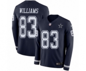 Youth Nike Dallas Cowboys #83 Terrance Williams Limited Navy Blue Therma Long Sleeve NFL Jersey