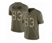 Youth Nike Dallas Cowboys #83 Terrance Williams Limited Olive Camo 2017 Salute to Service NFL Jersey