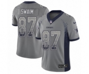 Youth Nike Dallas Cowboys #87 Geoff Swaim Limited Gray Rush Drift Fashion NFL Jersey