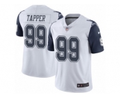 Youth Nike Dallas Cowboys #99 Charles Tapper Limited White Rush NFL Jersey