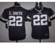nike youth nfl jerseys dallas cowboys #22 e.smith blue [nike]
