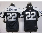 nike youth nfl jerseys dallas cowboys #22 e.smith blue thankgivings[nike]