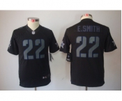 nike youth nfl jerseys dallas cowboys #22 e.smitth black[nike impact limited]