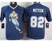 nike youth nfl jerseys dallas cowboys #82 witten blue[portrait fashion]