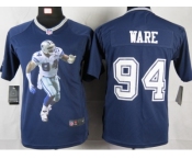 nike youth nfl jerseys dallas cowboys #94 ware blue[portrait fashion]