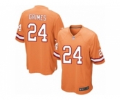 Men's Nike Tampa Bay Buccaneers #24 Brent Grimes Game Orange Glaze Alternate NFL Jersey