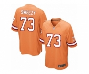 Men's Nike Tampa Bay Buccaneers #73 J. R. Sweezy Game Orange Glaze Alternate NFL Jersey
