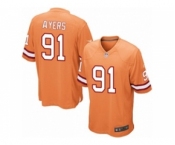Men's Nike Tampa Bay Buccaneers #91 Robert Ayers Game Orange Glaze Alternate NFL Jersey