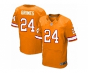 Men's Nike Tampa Bay Buccaneers #24 Brent Grimes Elite Orange Glaze Alternate NFL Jersey