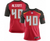 Men's Nike Tampa Bay Buccaneers #40 Mike Alstott Elite Red Team Color NFL Jersey