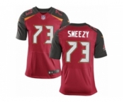 Men's Nike Tampa Bay Buccaneers #73 J. R. Sweezy Elite Red Team Color NFL Jerse
