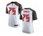 Men's Nike Tampa Bay Buccaneers #75 Davonte Lambert Elite White NFL Jersey