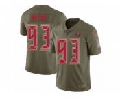 Men Nike Tampa Bay Buccaneers #93 Gerald McCoy Limited Olive 2017 Salute to Service NFL Jersey