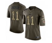Men's Nike Tampa Bay Buccaneers #11 DeSean Jackson Limited Green Salute to Service NFL Jersey