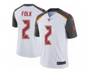 Men's Nike Tampa Bay Buccaneers #2 Nick Folk White Vapor Untouchable Limited Player NFL Jersey