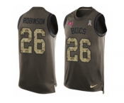 Men's Nike Tampa Bay Buccaneers #26 Josh Robinson Limited Green Salute to Service Tank Top NFL Jersey