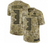Men's Nike Tampa Bay Buccaneers #3 Jameis Winston Limited Camo 2018 Salute to Service NFL Jersey Men's Nike Tampa Bay Buccaneers #3 Jameis Winston Limited Camo 2018 Salute to Service NFL Jersey