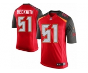Men's Nike Tampa Bay Buccaneers #51 Kendell Beckwith Limited Red Team Color NFL Jersey