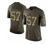 Men's Nike Tampa Bay Buccaneers #57 Noah Spence Limited Green Salute to Service NFL Jersey