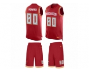 Men's Nike Tampa Bay Buccaneers #80 O. J. Howard Limited Red Tank Top Suit NFL Jersey