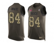 Men's Nike Tampa Bay Buccaneers #84 Cameron Brate Limited Green Salute to Service Tank Top NFL Jersey