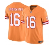 Men's Tampa Bay Buccaneers #16 Teddy Bridgewater Orange F.U.S.E. Throwback Limited Football Stitched Jersey