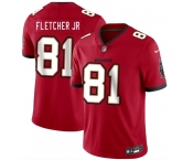 Men's Tampa Bay Buccaneers #81 Kenny Fletcher Jr Red 2026 Draft Vapor Limited Football Stitched Jersey Men's Tampa Bay Buccaneers #81 Kenny Fletcher Jr Red 2026 Draft Vapor Limited Football Stitched Jersey