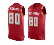 Nike Buccaneers #80 O. J. Howard Red Team Color Men's Stitched NFL Limited Tank Top Jersey