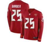Nike Tampa Bay Buccaneers #25 Peyton Barber Limited Red Therma Long Sleeve NFL Jersey Nike Tampa Bay Buccaneers #25 Peyton Barber Limited Red Therma Long Sleeve NFL Jersey