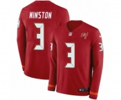 Nike Tampa Bay Buccaneers #3 Jameis Winston Limited Red Therma Long Sleeve NFL Jersey Nike Tampa Bay Buccaneers #3 Jameis Winston Limited Red Therma Long Sleeve NFL Jersey