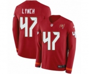 Nike Tampa Bay Buccaneers #47 John Lynch Limited Red Therma Long Sleeve NFL Jersey Nike Tampa Bay Buccaneers #47 John Lynch Limited Red Therma Long Sleeve NFL Jersey
