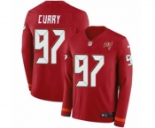 Nike Tampa Bay Buccaneers #97 Vinny Curry Limited Red Therma Long Sleeve NFL Jersey