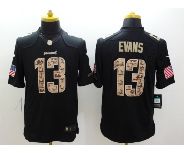 nike nfl jerseys tampa bay buccaneers #13 evans black[salute to service limited]